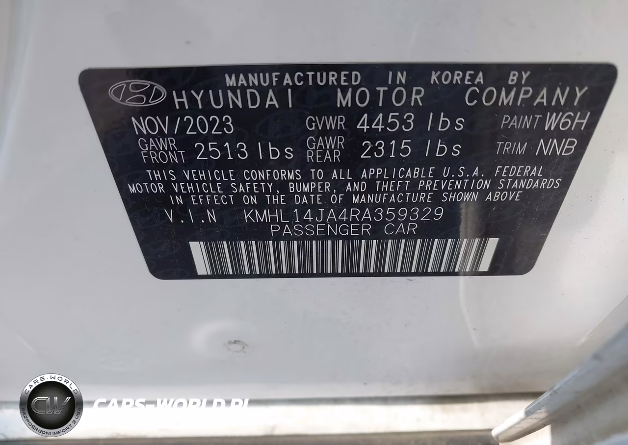 2024 Hyundai Sonata Sel VIN:KMHL14JA4RA359329 - 9