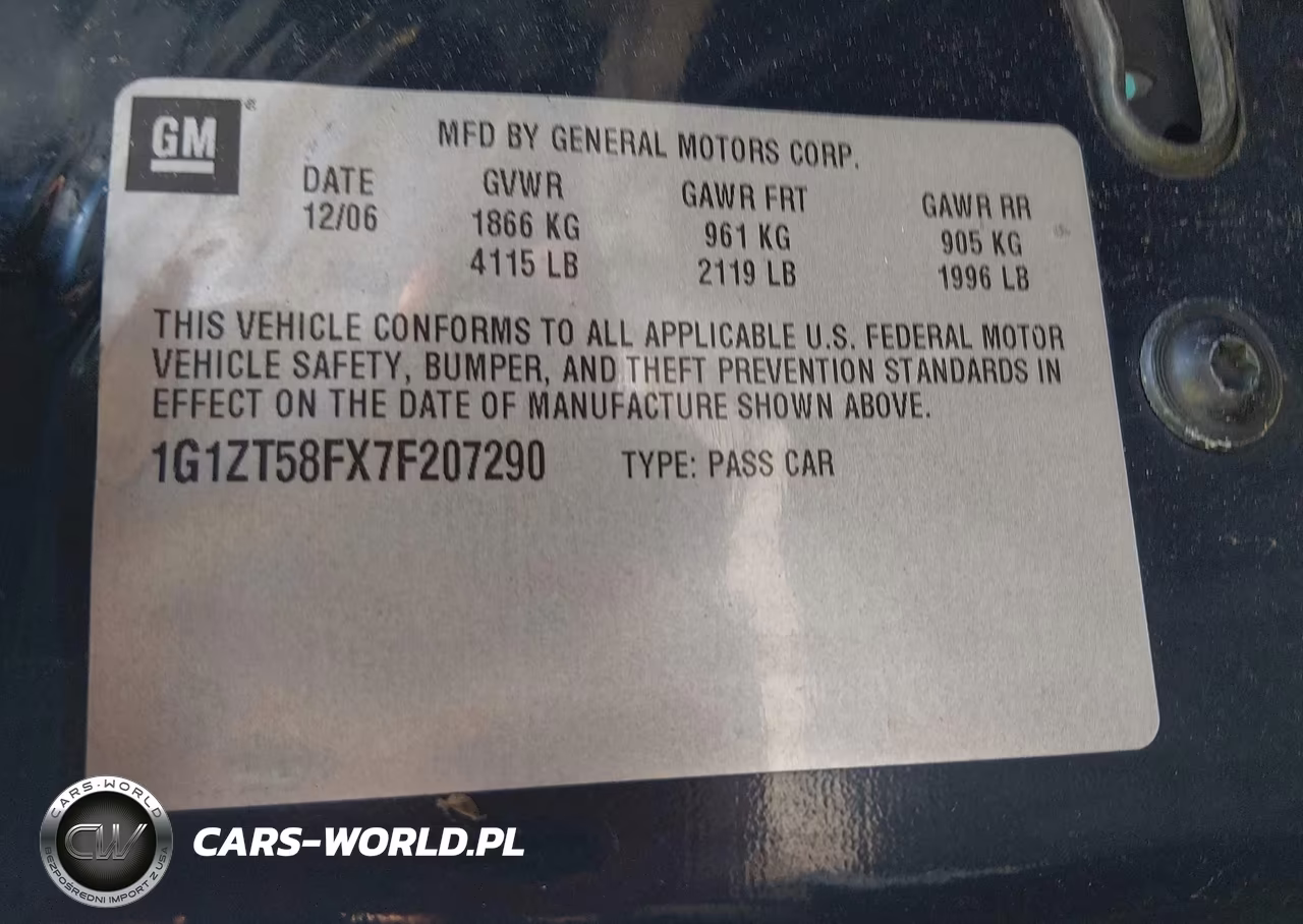 2007 Chevrolet Malibu Lt W-1Lt VIN:1G1ZT58FX7F207290 - 9