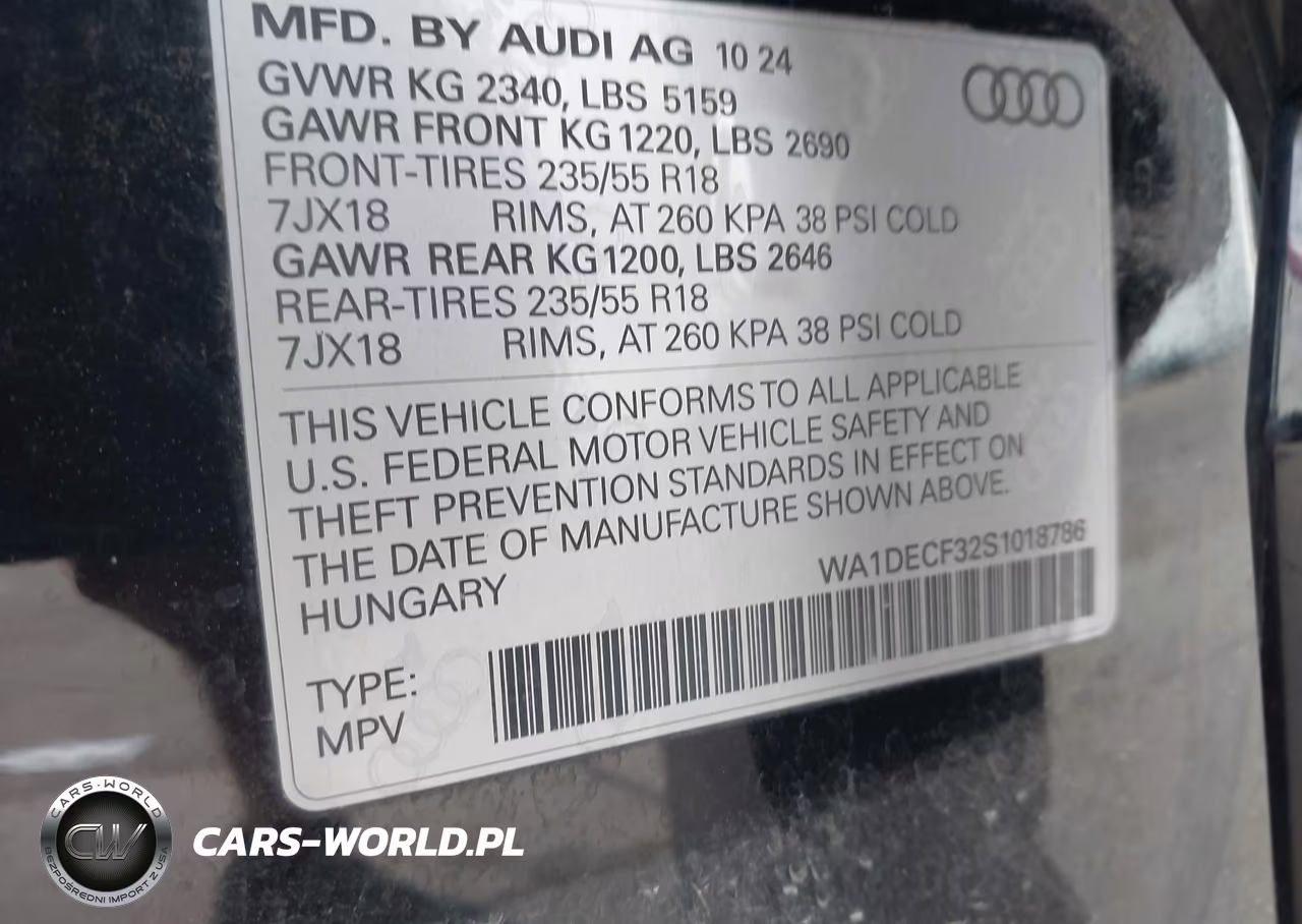2025 Audi Q3 Premium 45 Tfsi S Line Quattro Tiptronic VIN:WA1DECF32S1018786 - 9