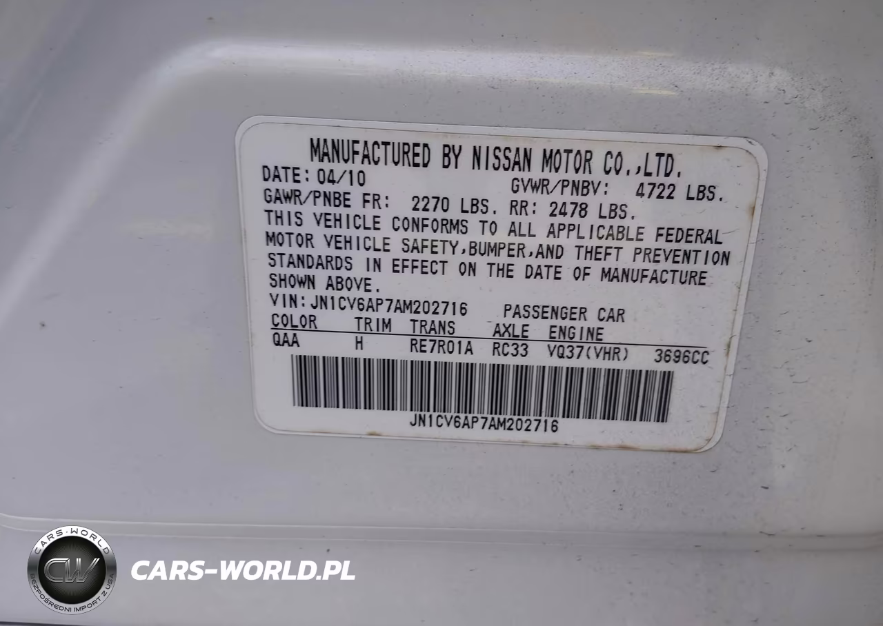 2010 Infiniti G37 Journey VIN:JN1CV6AP7AM202716 - 9