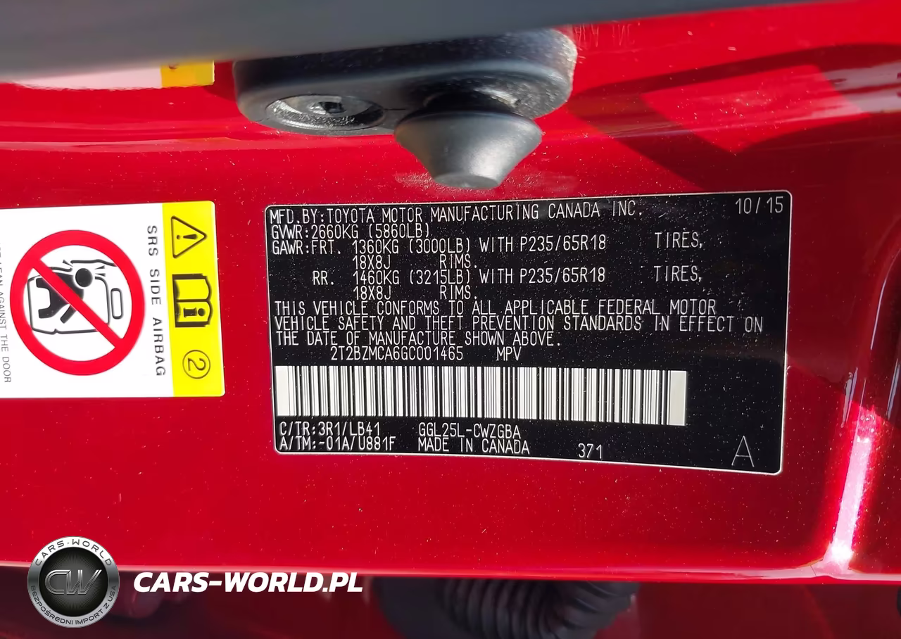 2016 Lexus Rx 350 VIN:2T2BZMCA6GC001465 - 9