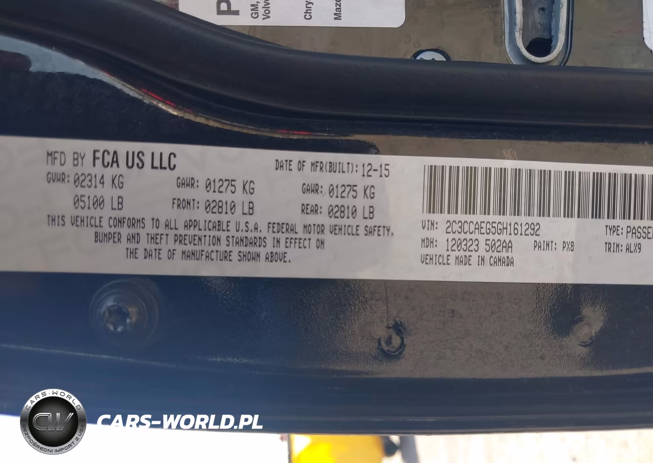 2016 Chrysler 300C VIN:2C3CCAEG5GH161292 - 9