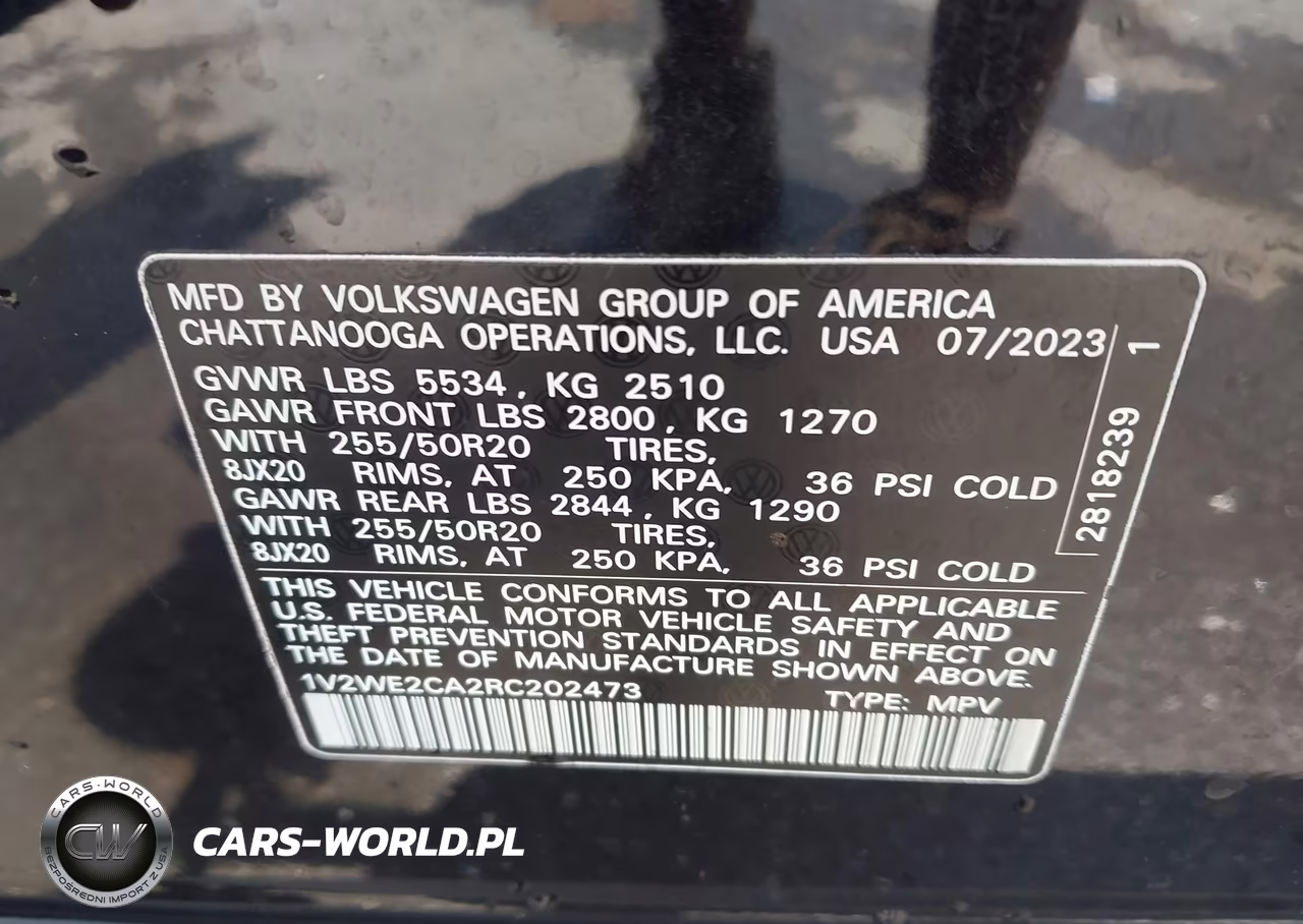 2024 Volkswagen Atlas Cross Sport 2.0T Se W-Technology VIN:1V2WE2CA2RC202473 - 9