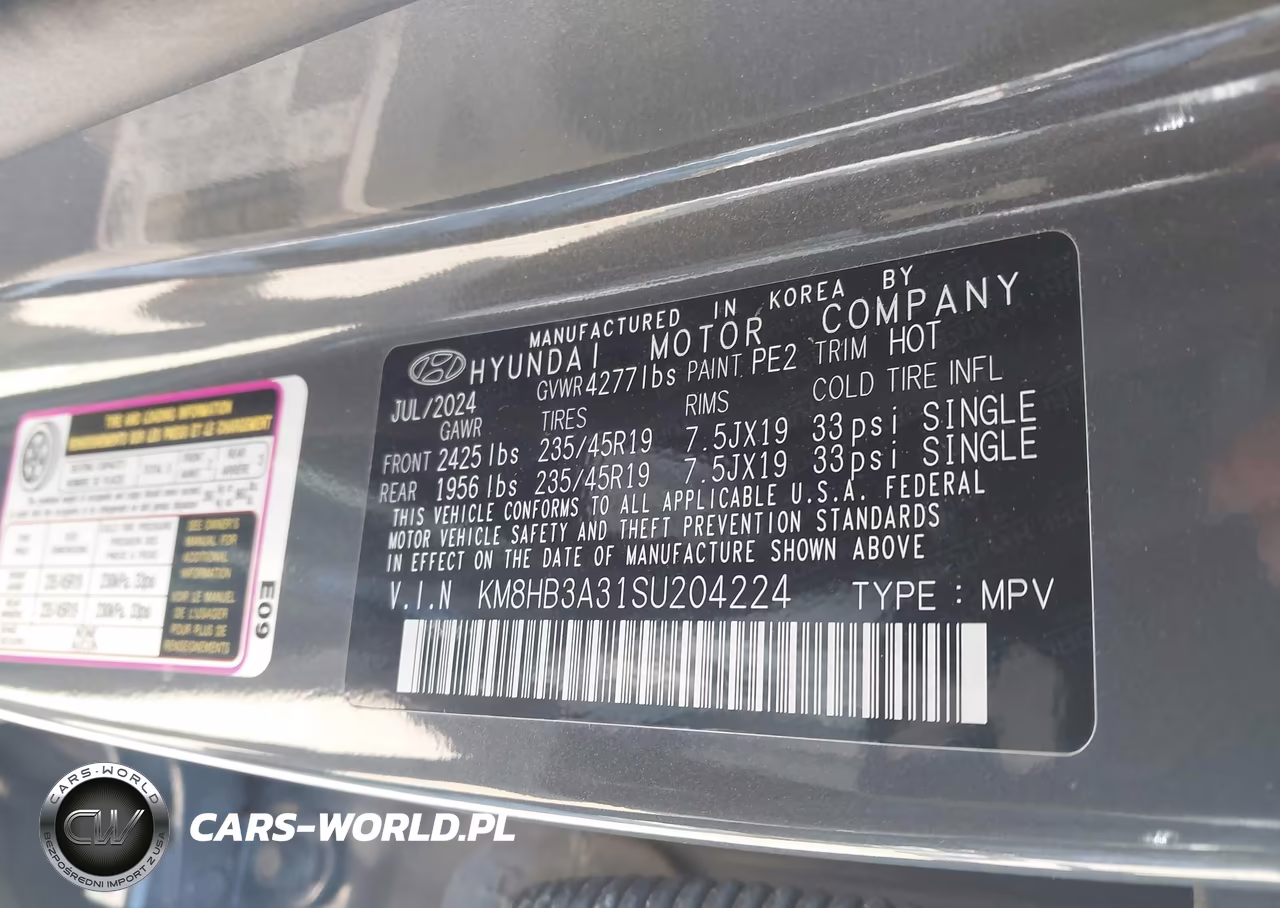 2025 Hyundai Kona N Line S VIN:KM8HB3A31SU204224 - 9