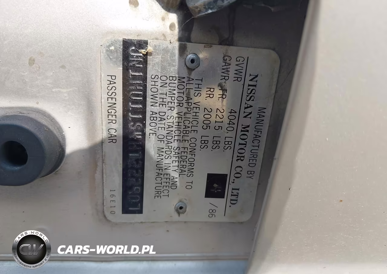 1987 Nissan Maxima VIN:JN1HU11S4HT222907 - 9
