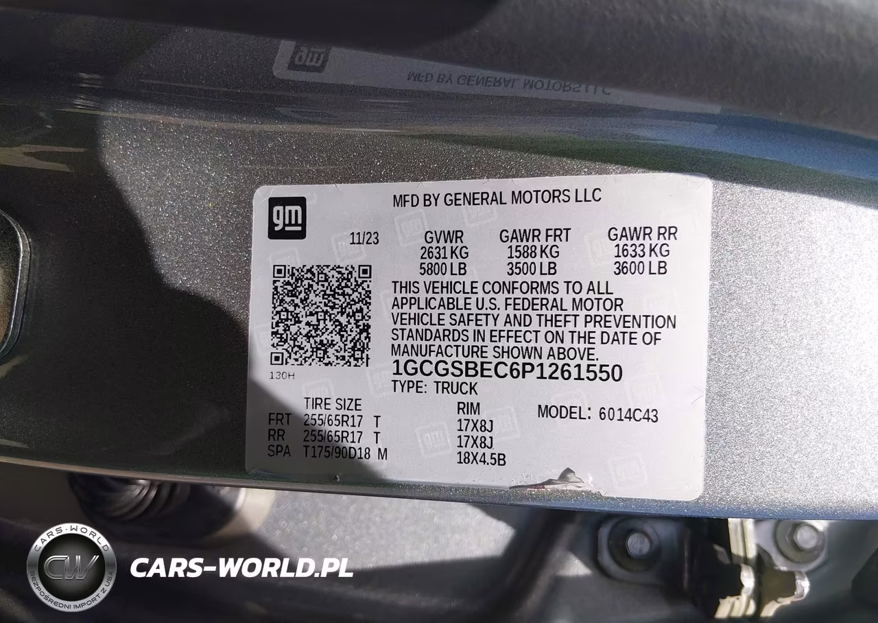 2023 Chevrolet Colorado 2Wd Short Box Wt VIN:1GCGSBEC6P1261550 - 9