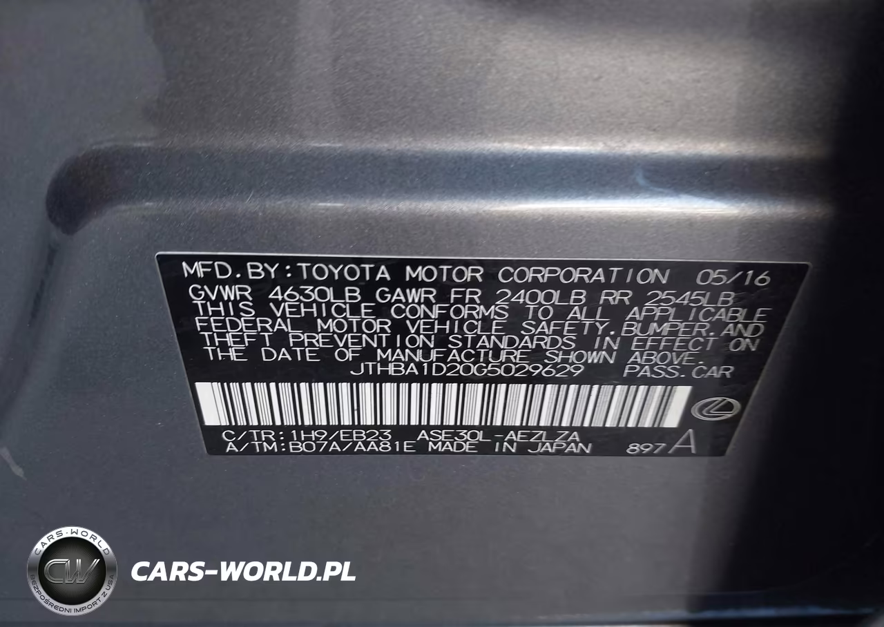 2016 Lexus Is 200T VIN:JTHBA1D20G5029629 - 9