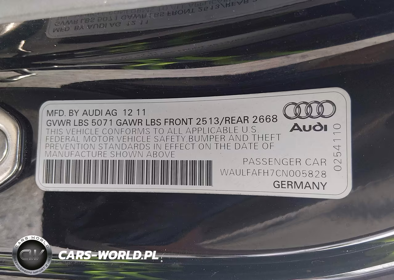 2012 Audi A5 2.0T Premium VIN:WAULFAFH7CN005828 - 9