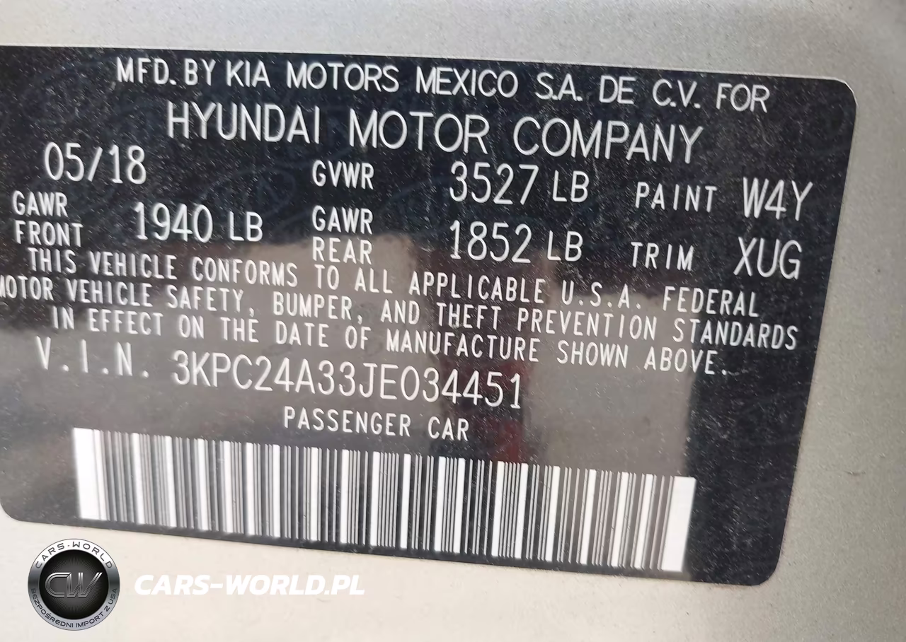 2018 Hyundai Accent Se VIN:3KPC24A33JE034451 - 9