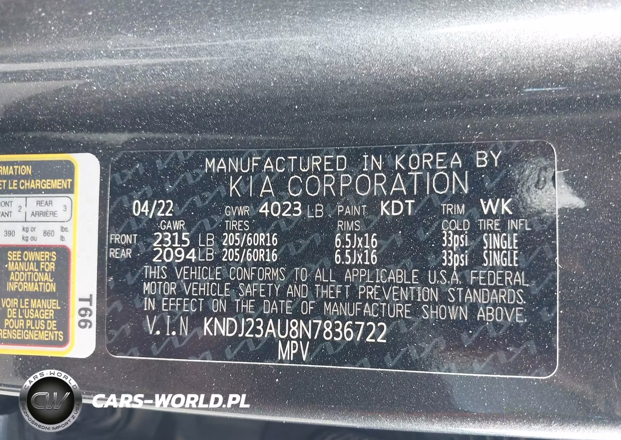 2022 Kia Soul Lx VIN:KNDJ23AU8N7836722 - 9