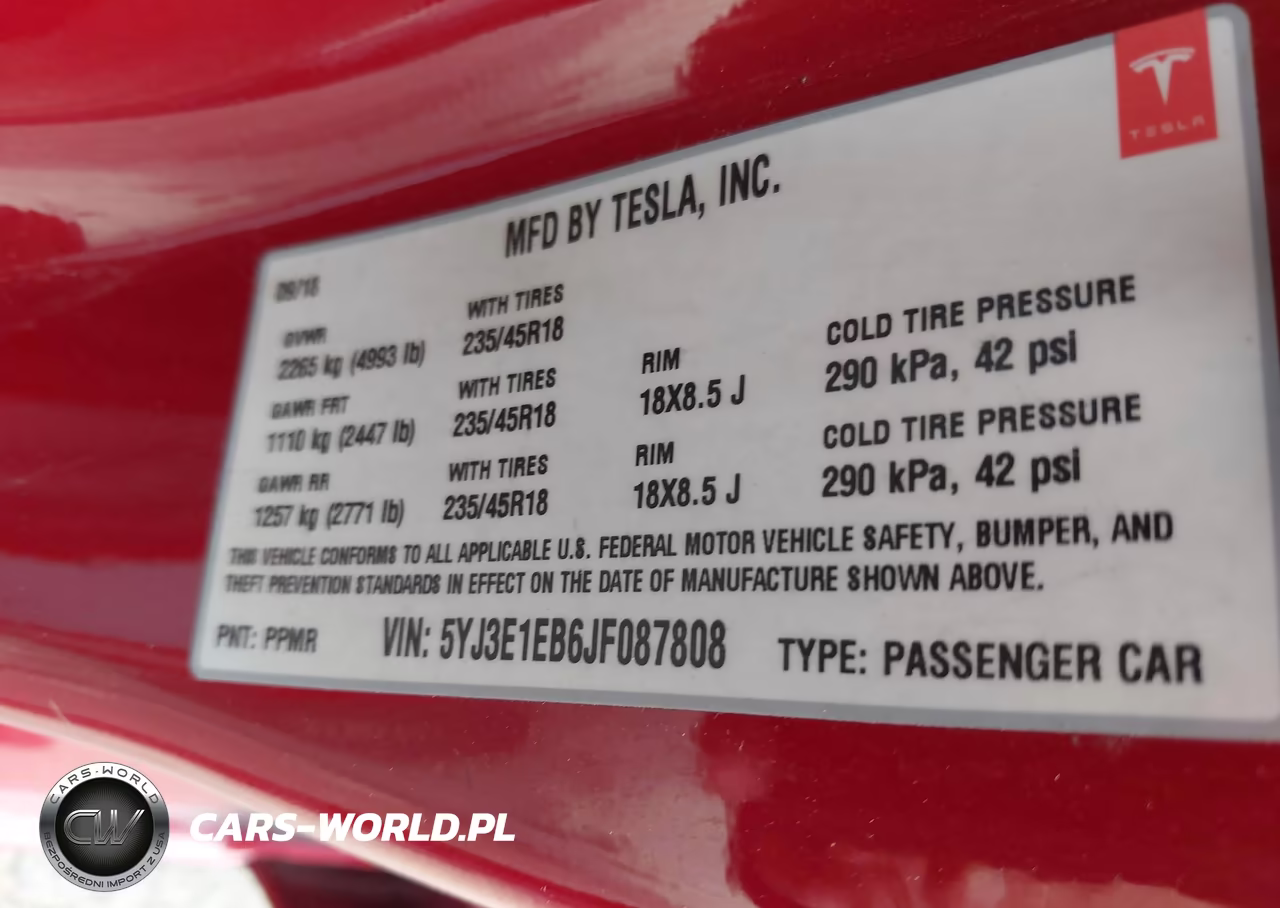 2018 Tesla Model 3 Long Range-Performance VIN:5YJ3E1EB6JF087808 - 9