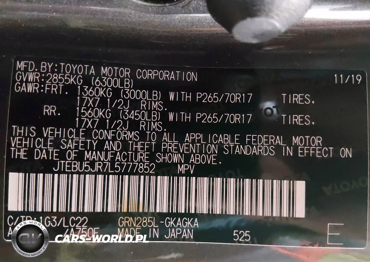 2020 Toyota 4Runner Trd Off Road Premium VIN:JTEBU5JR7L5777852 - 9