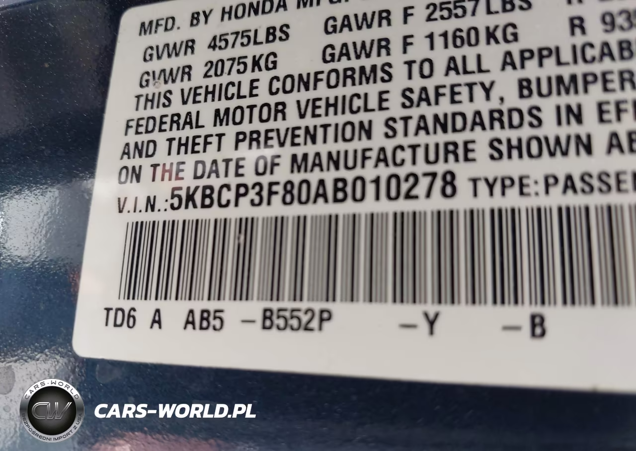 2010 Honda Accord 3.5 Ex-L VIN:5KBCP3F80AB010278 - 9