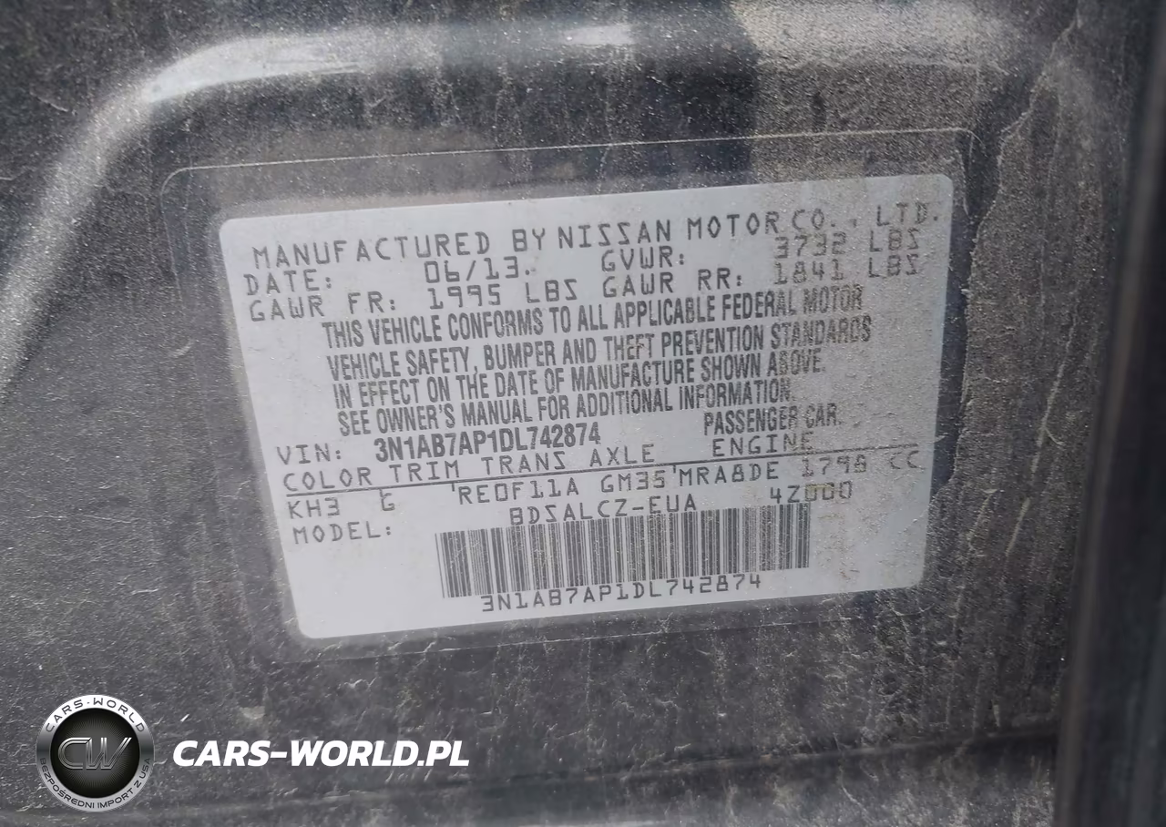 2013 Nissan Sentra S VIN:3N1AB7AP1DL742874 - 9