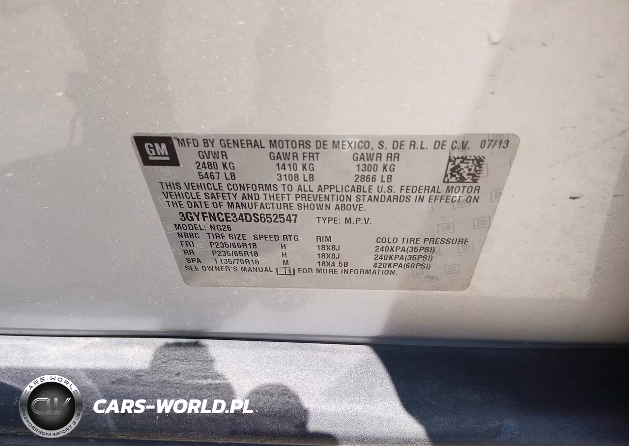 2013 Cadillac Srx Luxury Collection VIN:3GYFNCE34DS652547 - 9