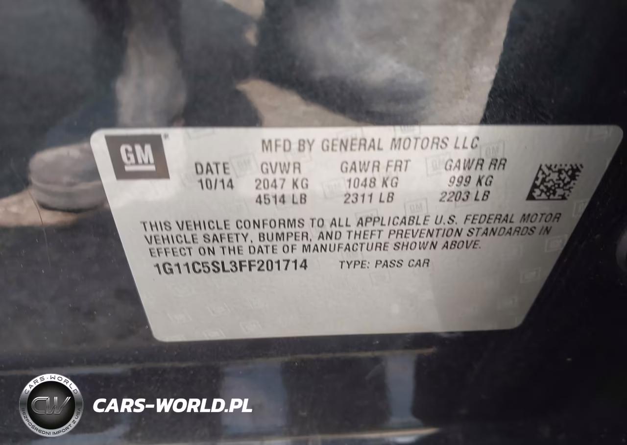 2015 Chevrolet Malibu 1Lt VIN:1G11C5SL3FF201714 - 9