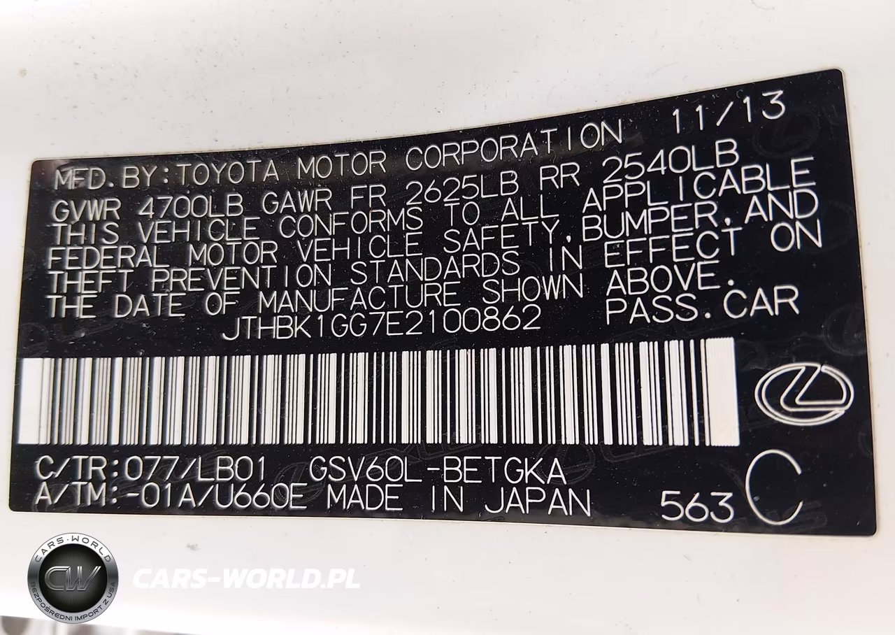 2014 Lexus Es 350 VIN:JTHBK1GG7E2100862 - 9
