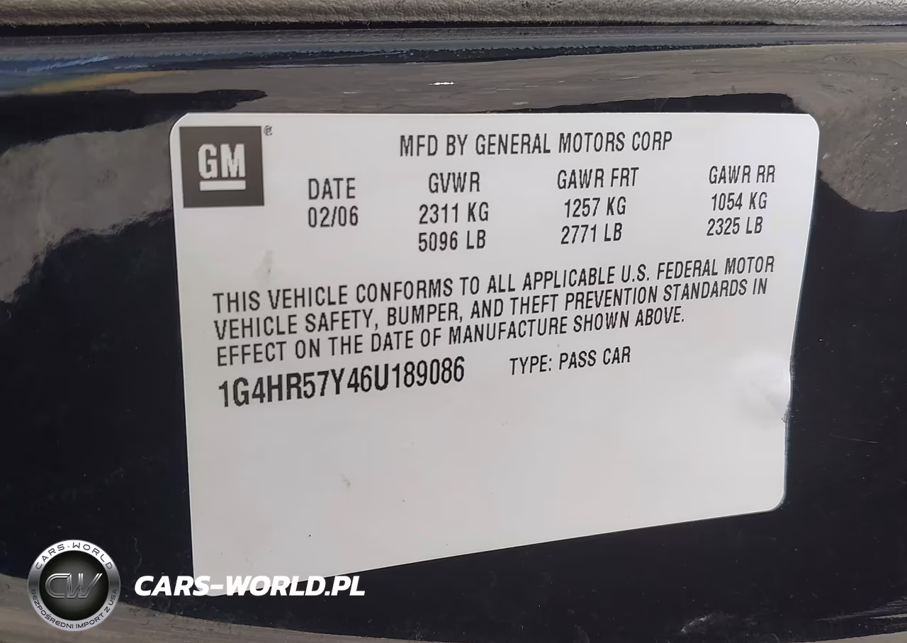 2006 Buick Lucerne Cxl VIN:1G4HR57Y46U189086 - 9