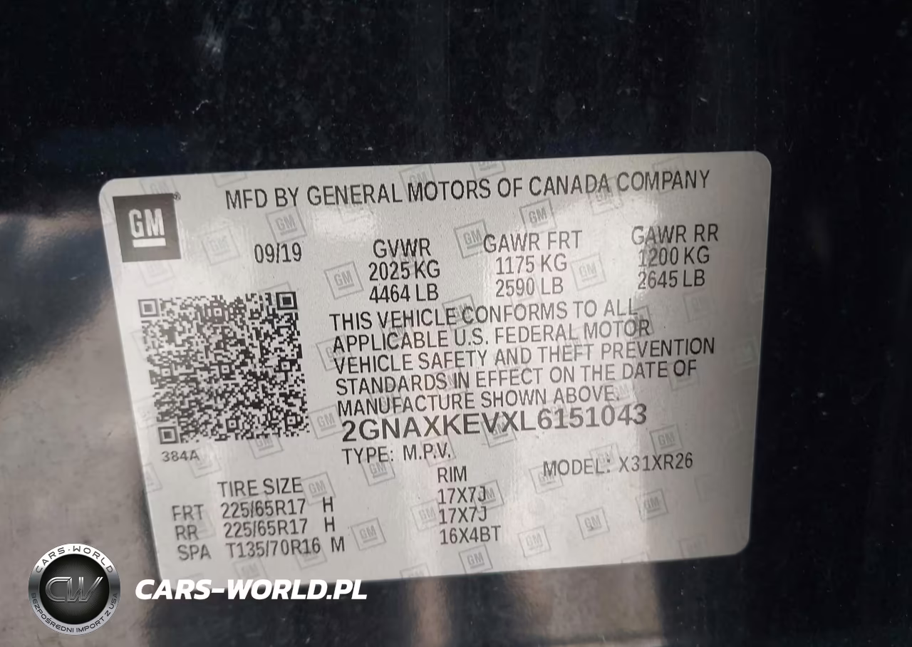 2020 Chevrolet Equinox Fwd Lt 1.5L Turbo VIN:2GNAXKEVXL6151043 - 9