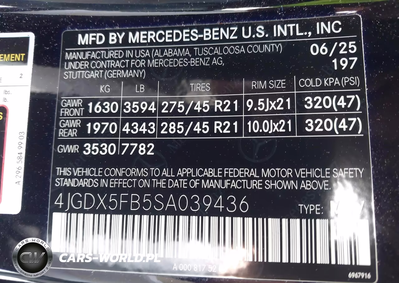 2025 Mercedes-Benz Maybach Eqs 680 Suv 4Matic VIN:4JGDX5FB5SA039436 - 9