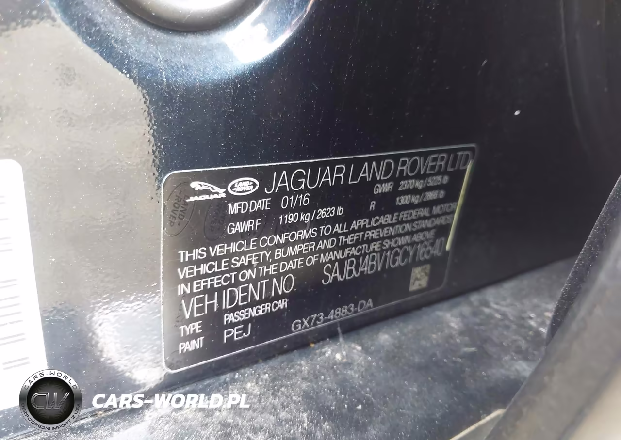2016 Jaguar Xf 35T Premium VIN:SAJBJ4BV1GCY16540 - 9