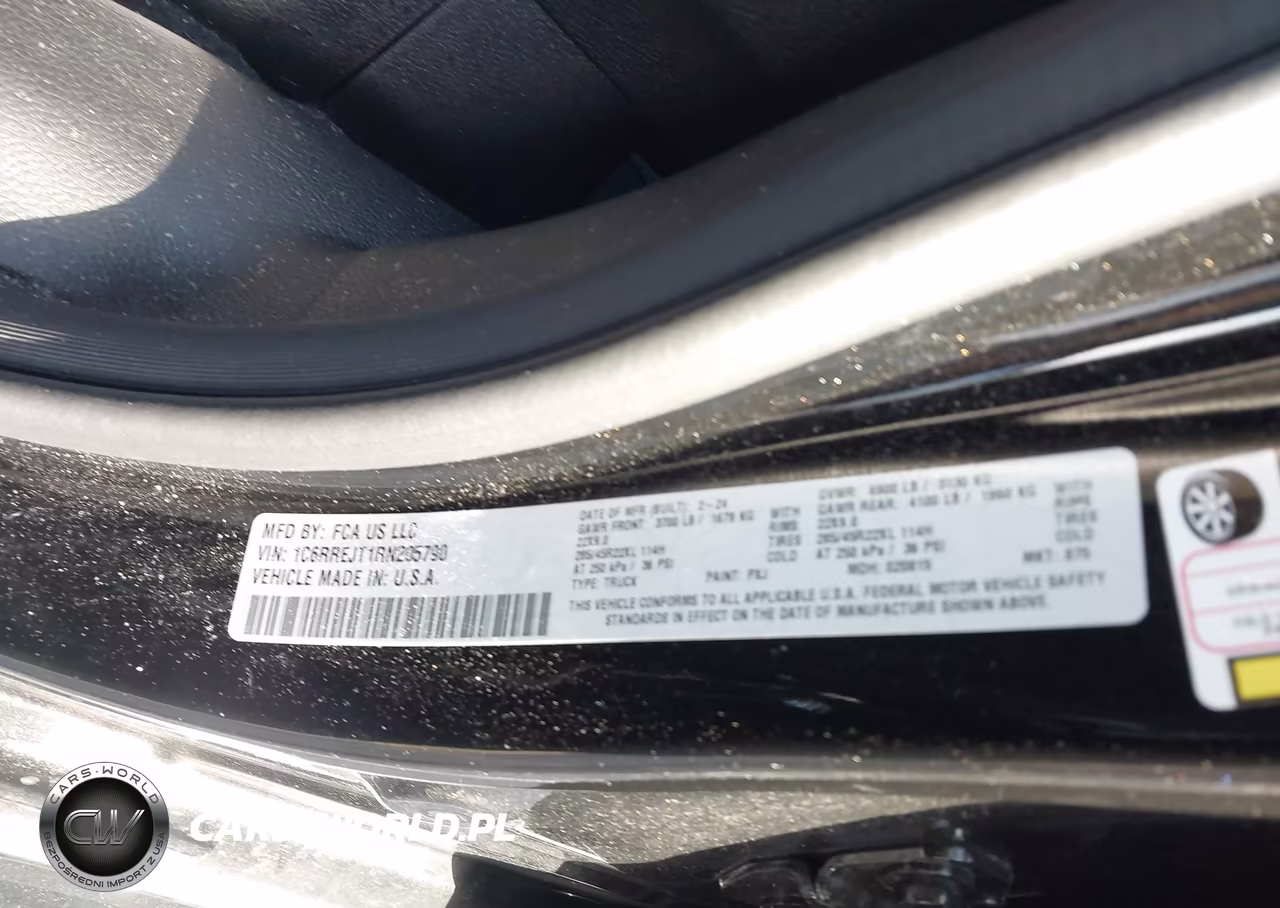 2024 Ram 1500 Laramie 4X2 5'7 Box VIN:1C6RREJT1RN205790 - 9