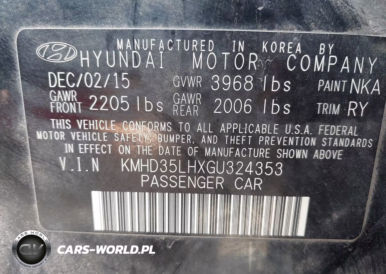 2016 Hyundai Elantra Gt VIN:KMHD35LHXGU324353 - 9