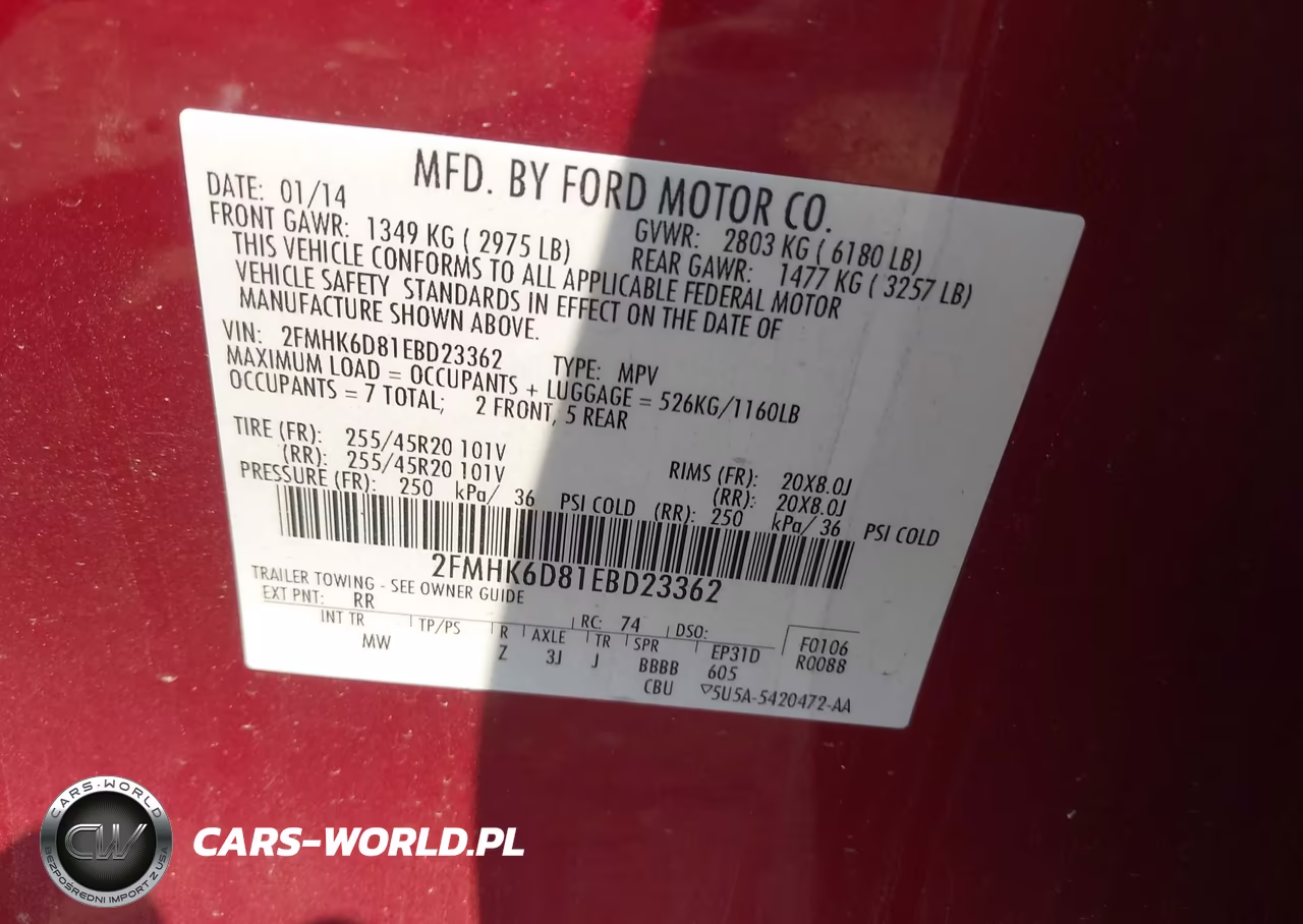 2014 Ford Flex Limited VIN:2FMHK6D81EBD23362 - 9