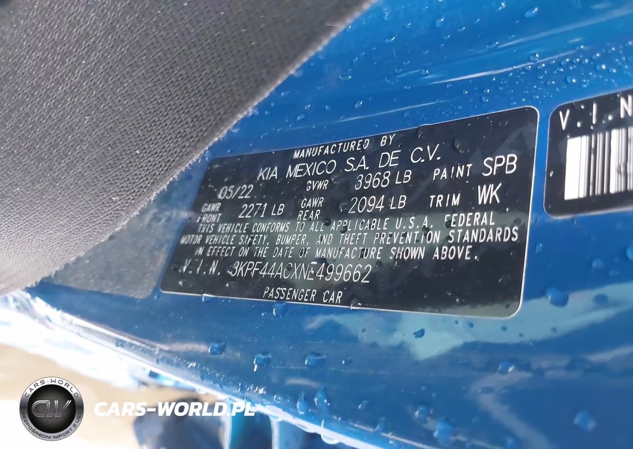 2022 Kia Forte Gt VIN:3KPF44ACXNE499662 - 9