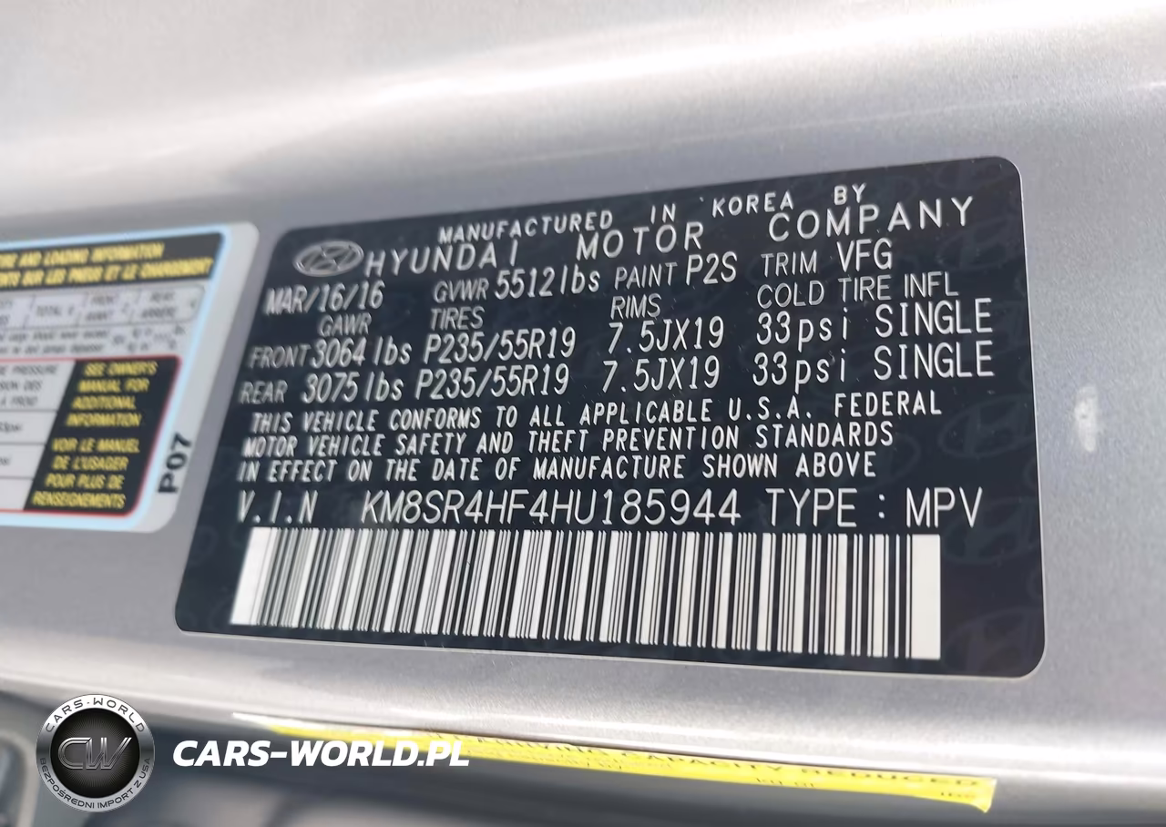 2017 Hyundai Santa Fe Limited Ultimate VIN:KM8SR4HF4HU185944 - 9
