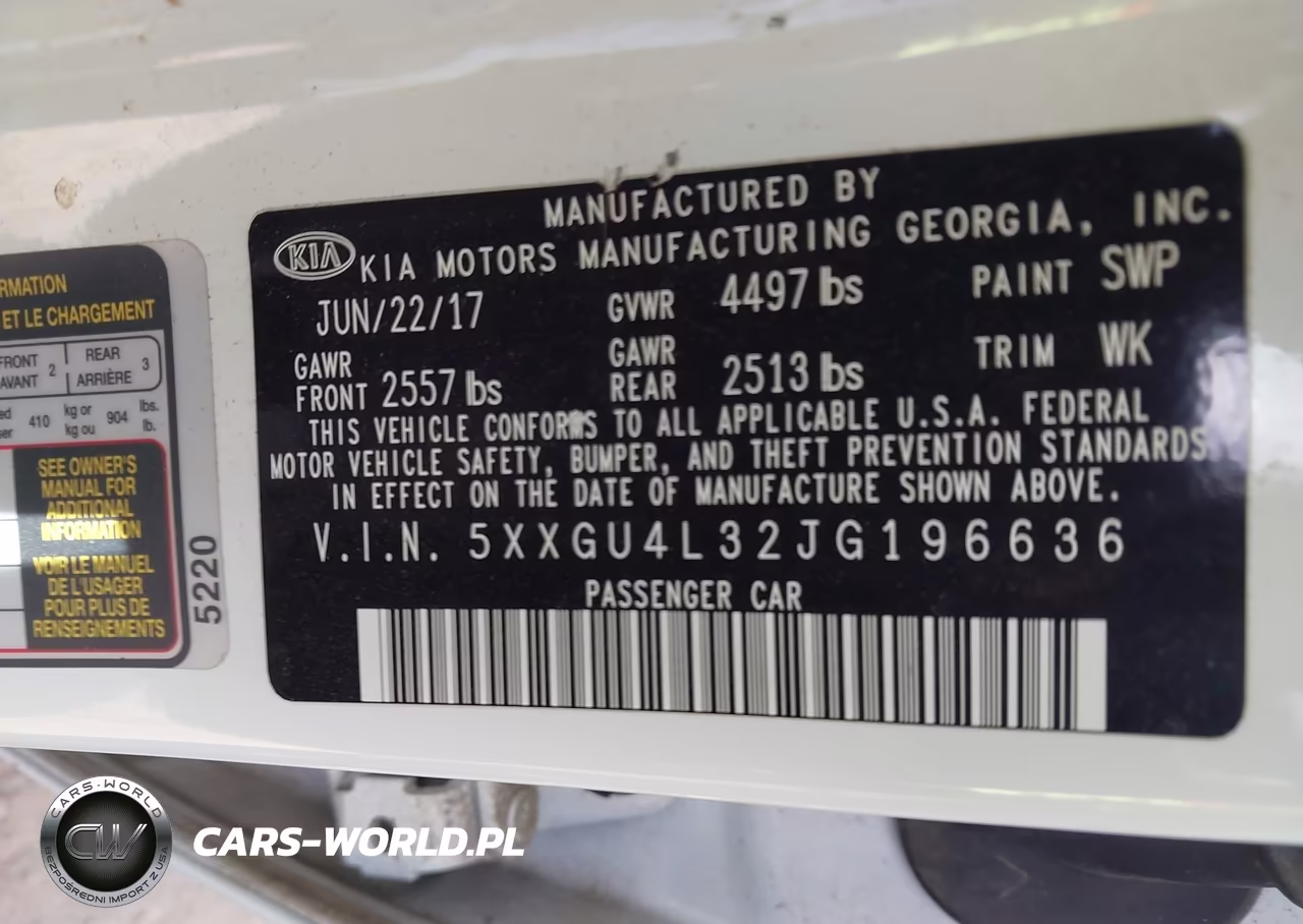 2018 Kia Optima Ex VIN:5XXGU4L32JG196636 - 9