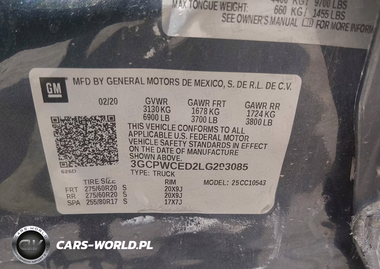 2020 Chevrolet Silverado 1500 2Wd Short Bed Lt VIN:3GCPWCED2LG293085 - 9