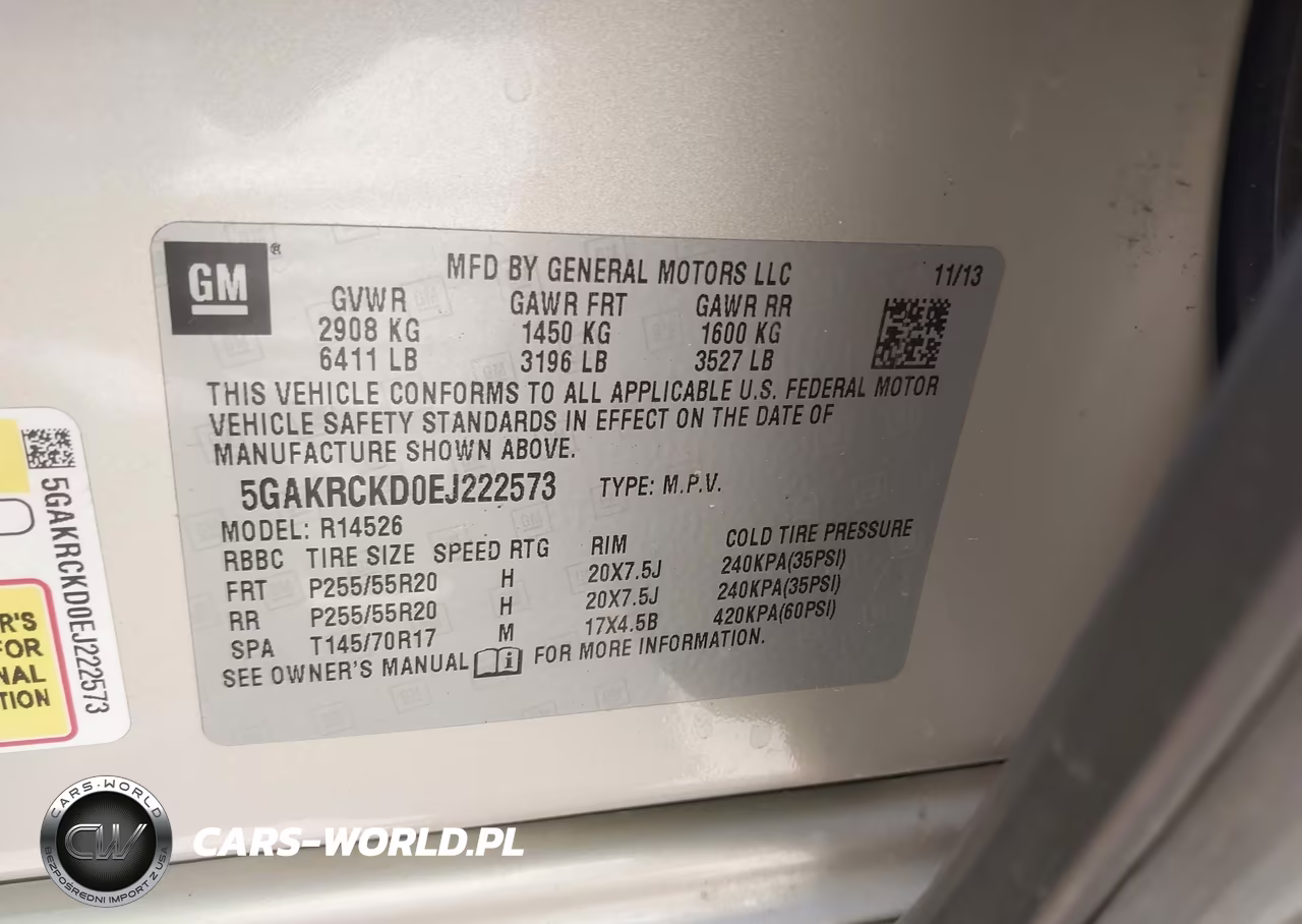 2014 Buick Enclave Premium VIN:5GAKRCKD0EJ222573 - 9