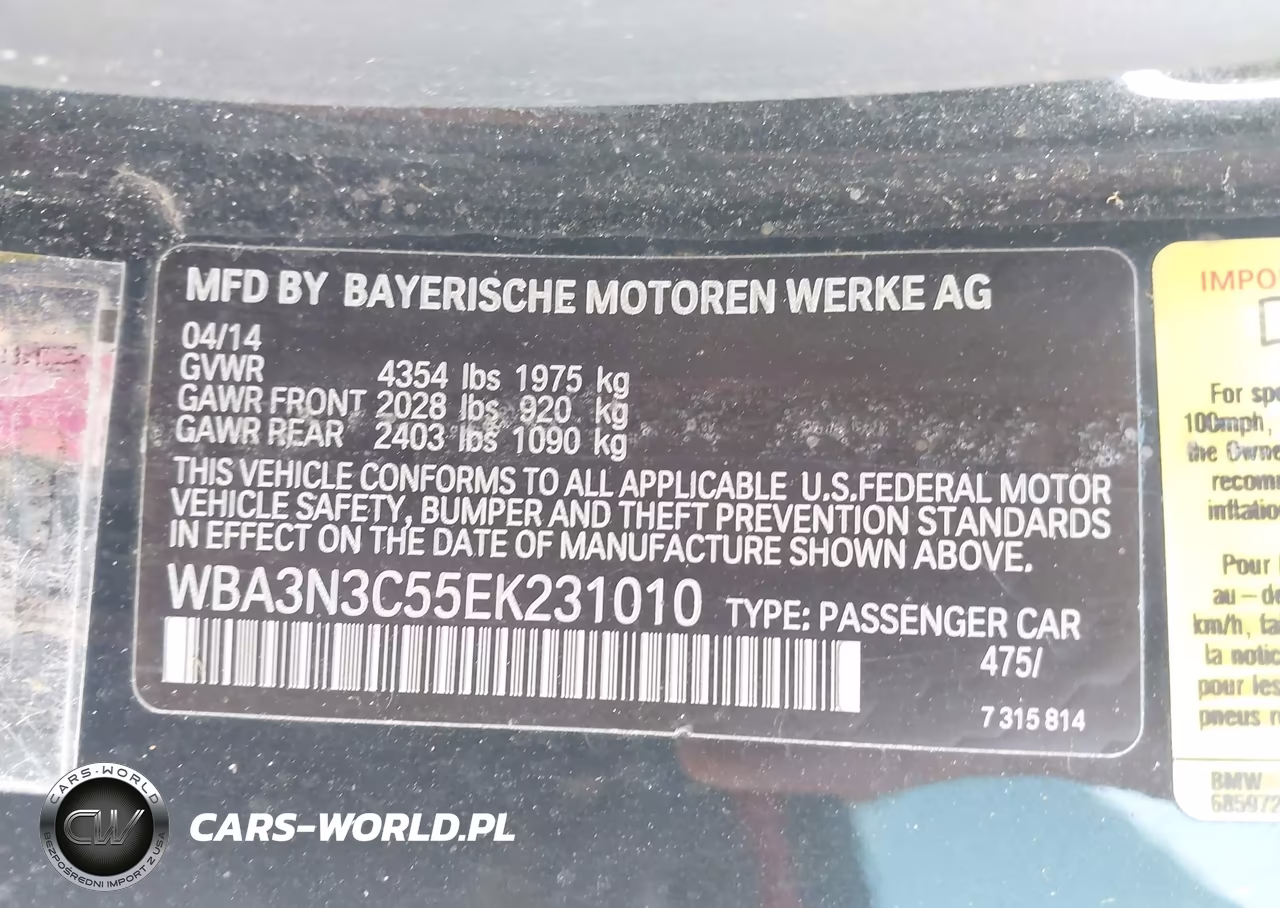2014 BMW 428I VIN:WBA3N3C55EK231010 - 9