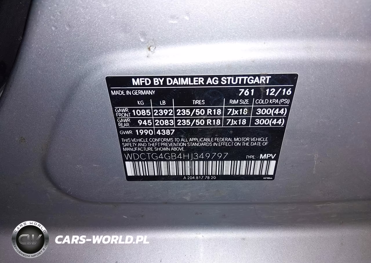 2017 Mercedes-Benz Gla 250 4Matic VIN:WDCTG4GB4HJ349797 - 9