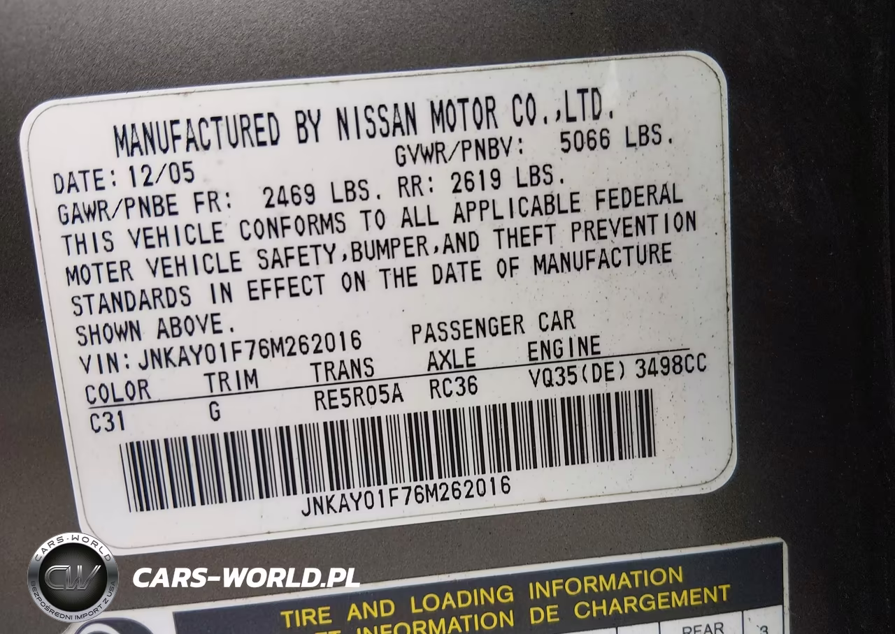 2006 Infiniti M35X VIN:JNKAY01F76M262016 - 9