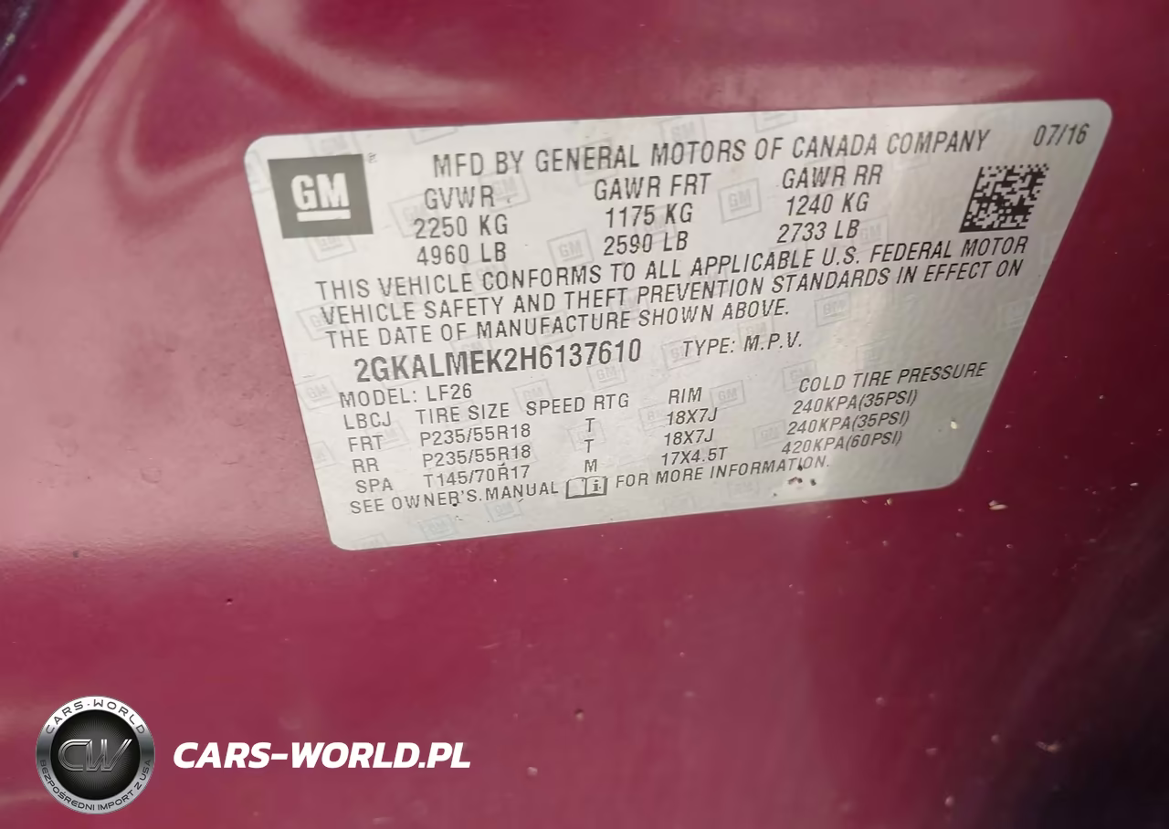 2017 GMC Terrain Sle-1 VIN:2GKALMEK2H6137610 - 9