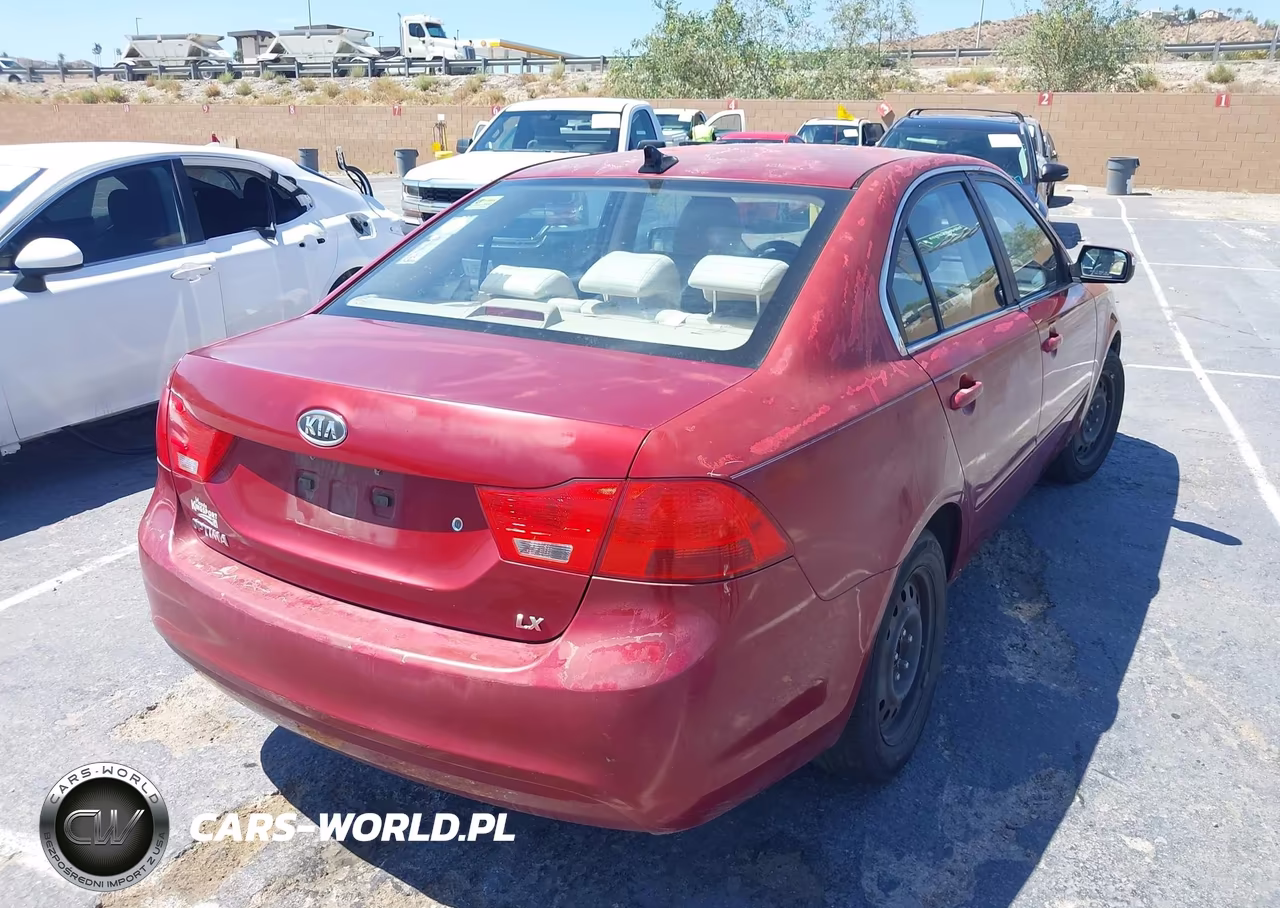 2009 Kia Optima Lx VIN:KNAGE228X95359268 - 4