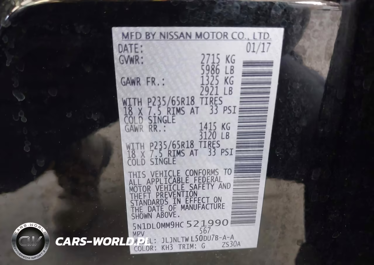 2017 Infiniti Qx60 VIN:5N1DL0MM9HC521990 - 9
