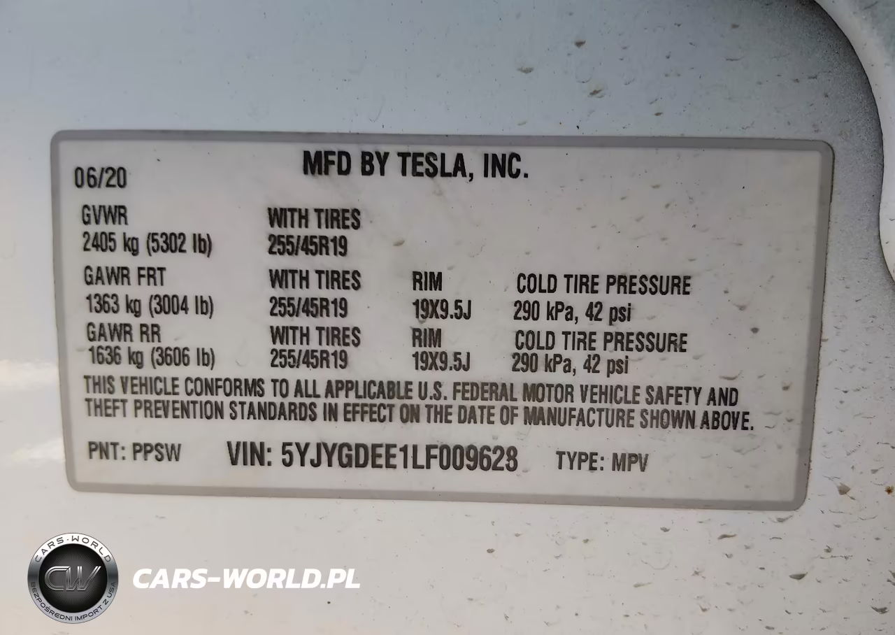 2020 Tesla Model Y Long Range Dual Motor All-Wheel Drive VIN:5YJYGDEE1LF009628 - 9