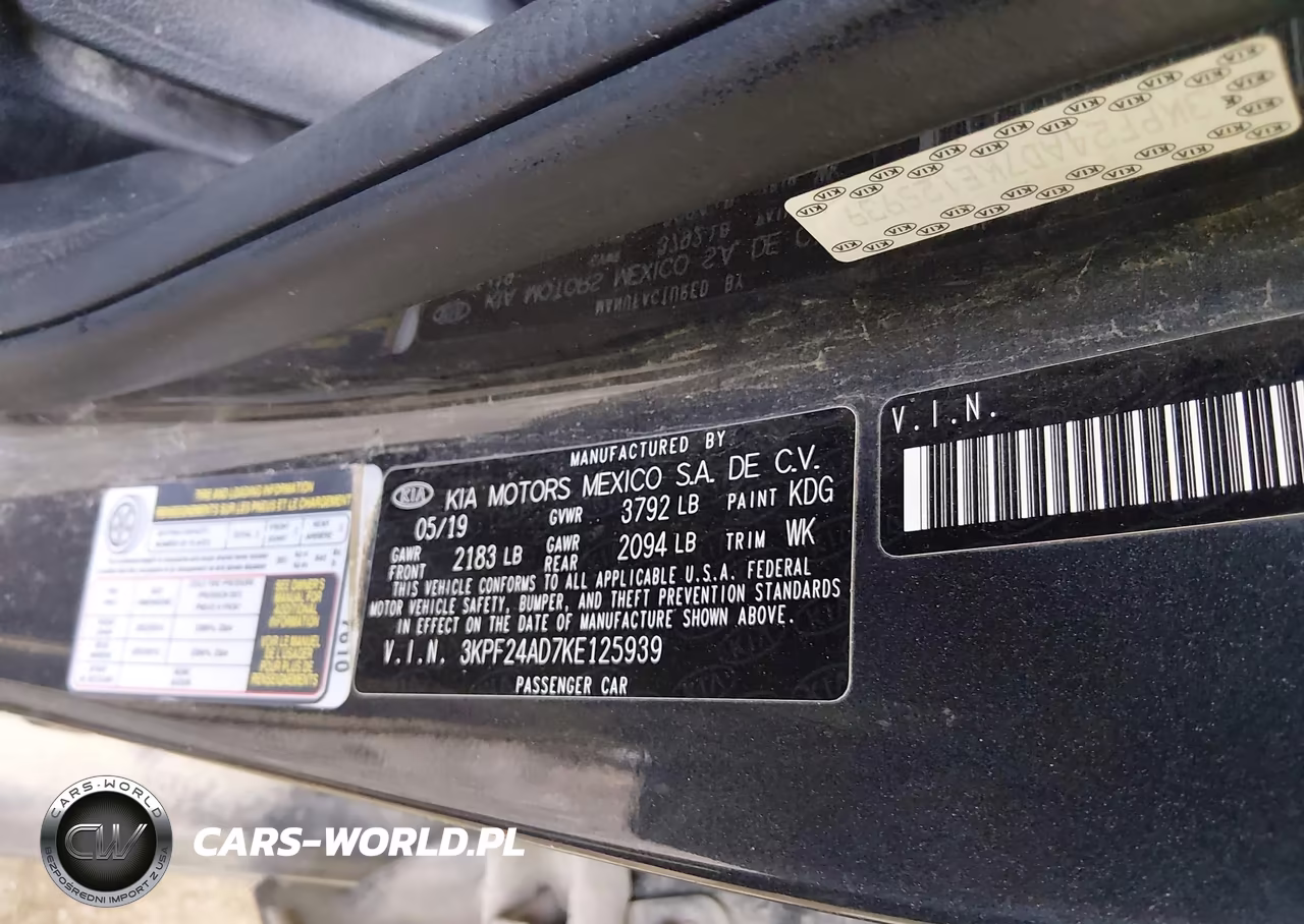 2019 Kia Forte Lxs VIN:3KPF24AD7KE125939 - 9