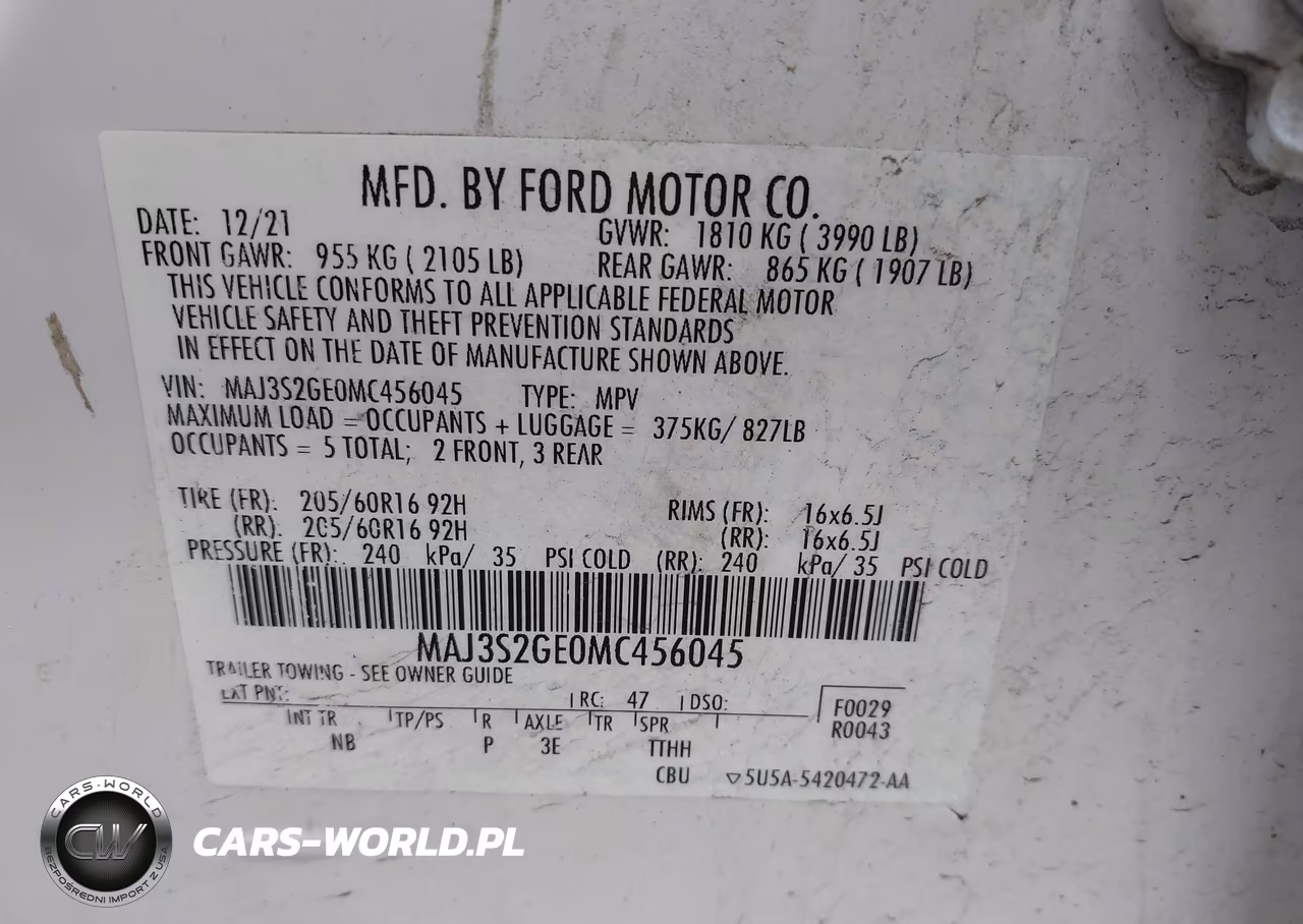 2021 Ford Ecosport Se VIN:MAJ3S2GE0MC456045 - 9
