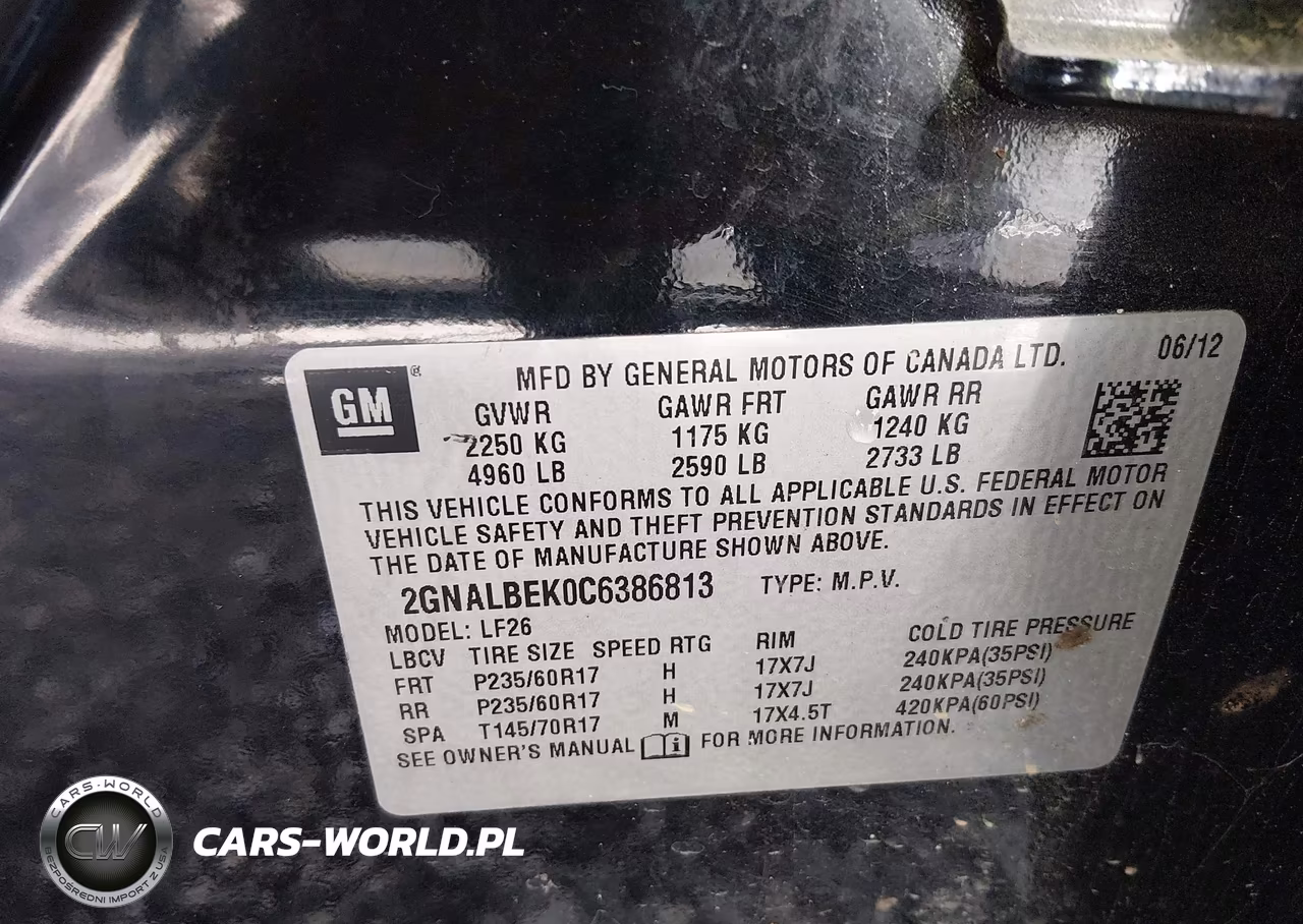 2012 Chevrolet Equinox Ls VIN:2GNALBEK0C6386813 - 9