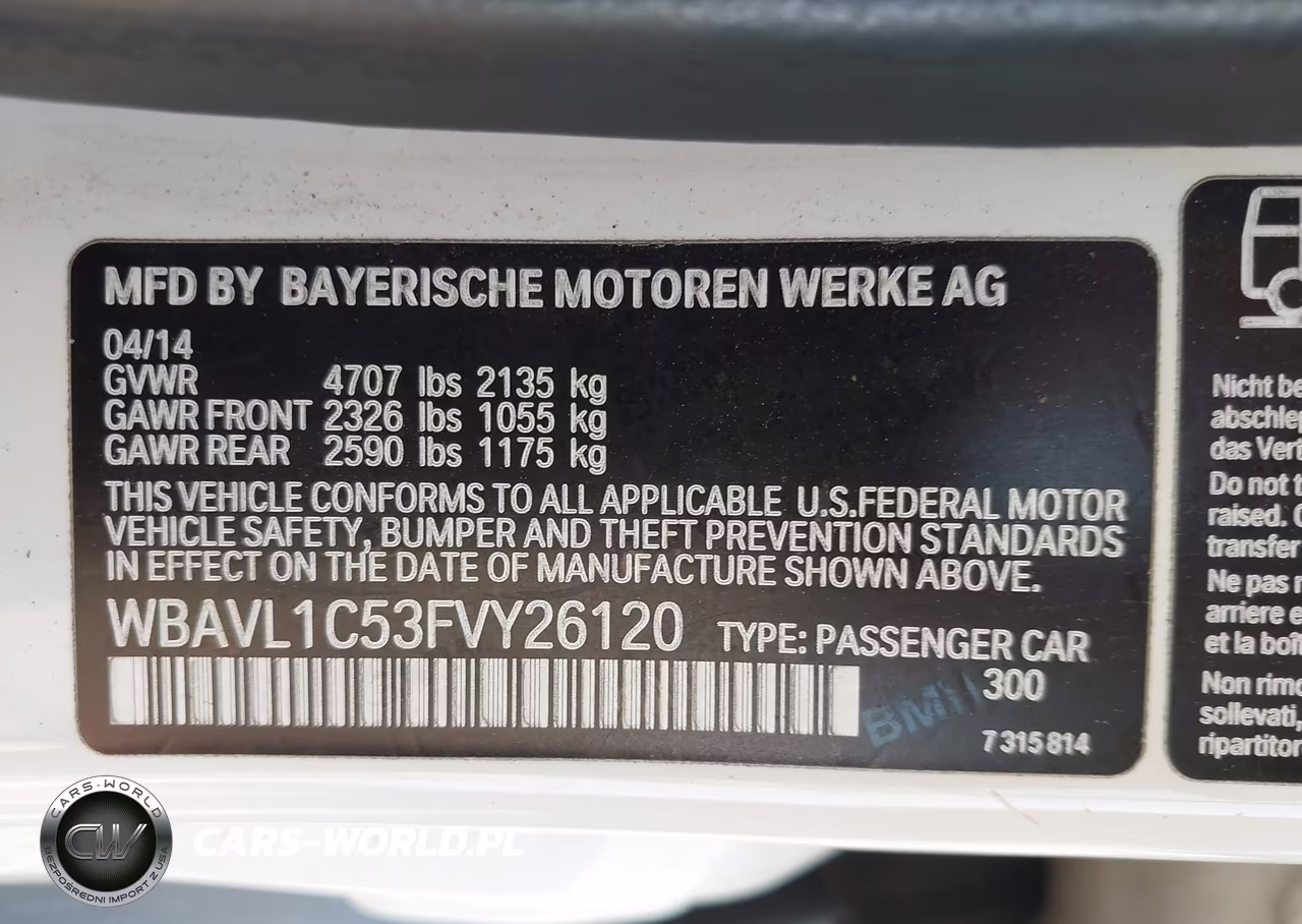 2015 BMW X1 xDrive28I VIN:WBAVL1C53FVY26120 - 9