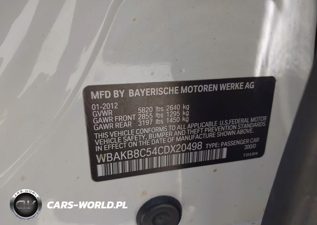 2012 BMW 750Li VIN:WBAKB8C54CDX20498 - 9