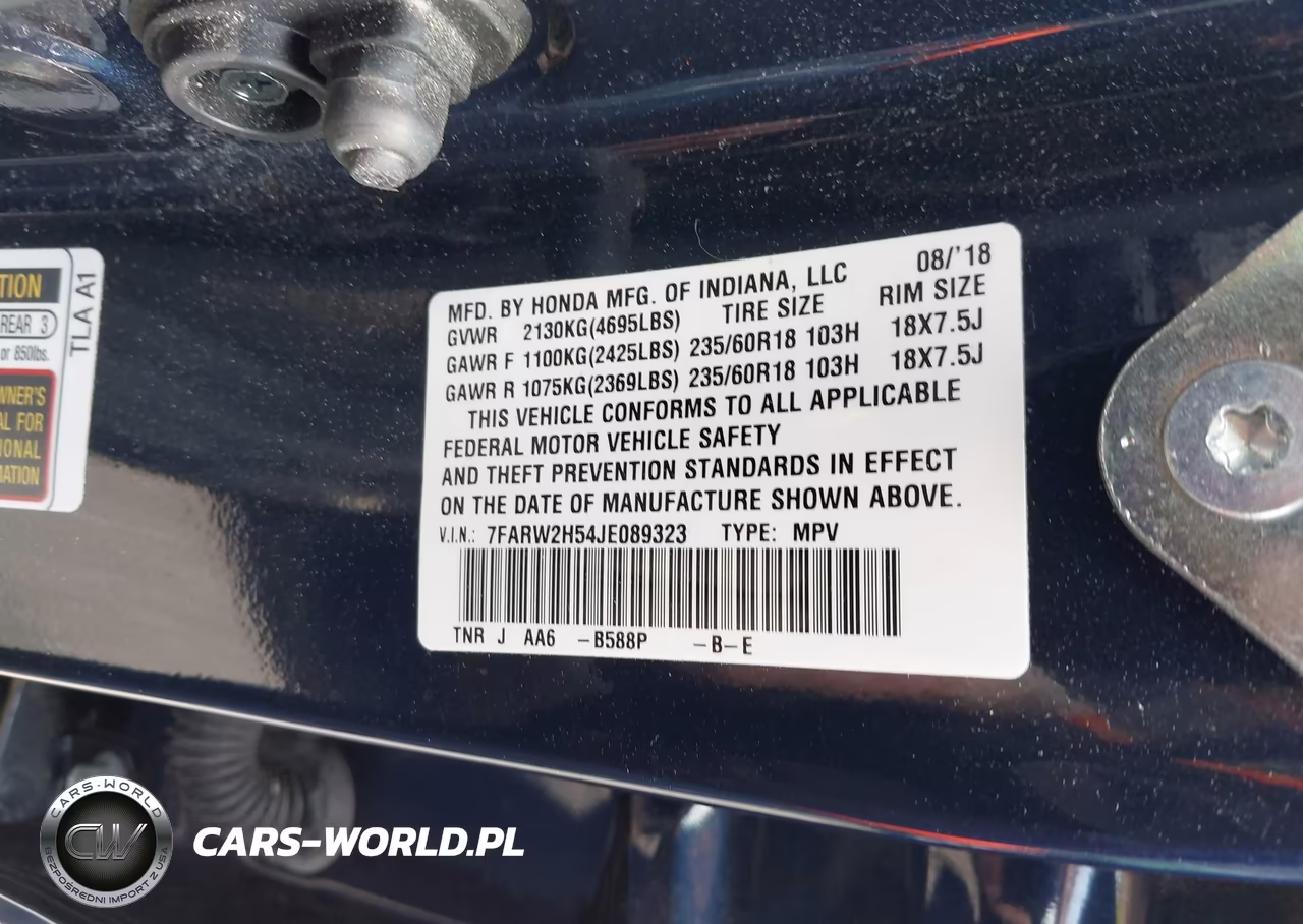 2018 Honda Cr-V Ex VIN:7FARW2H54JE089323 - 9