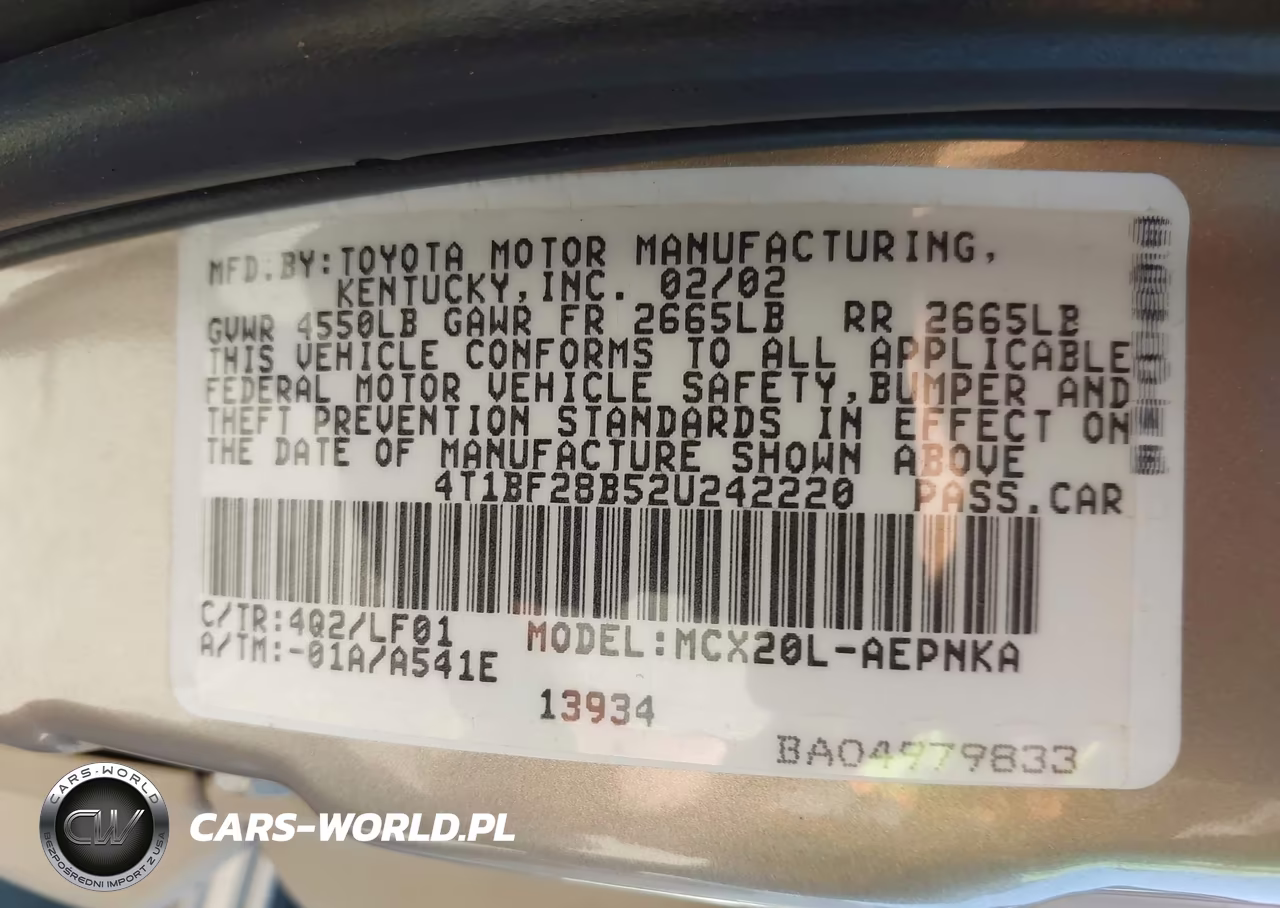 2002 Toyota Avalon Xl VIN:4T1BF28B52U242220 - 9