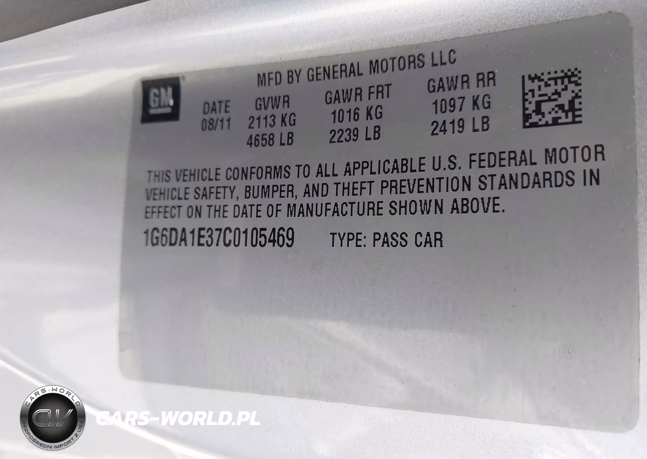 2012 Cadillac Cts Standard VIN:1G6DA1E37C0105469 - 9