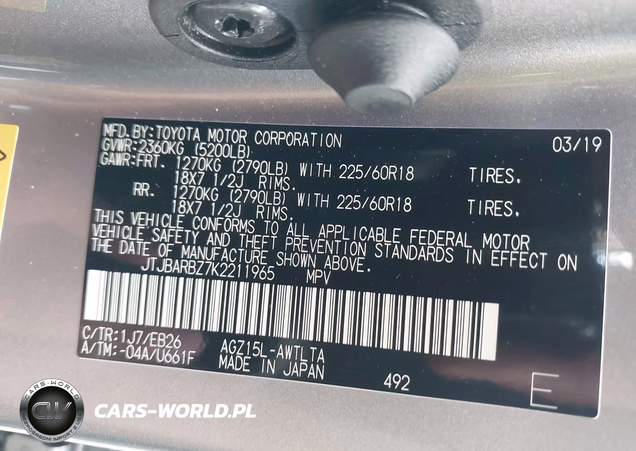 2019 Lexus Nx 300 F Sport VIN:JTJBARBZ7K2211965 - 9