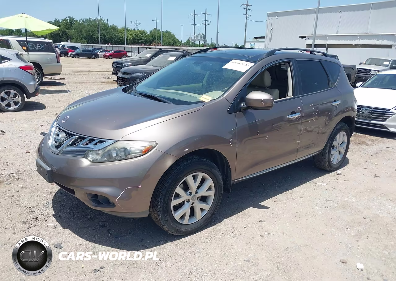 2013 Nissan Murano Sl VIN:JN8AZ1MU5DW214146 - 2